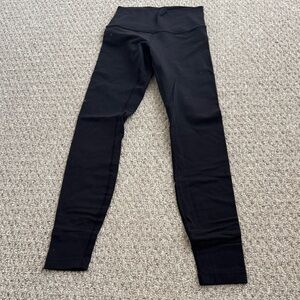 lululemon athletica wunder under leggings - black size 4